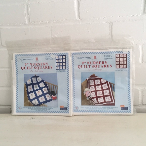 new in package 9” nursery quilt squares for embroidery - Picture 4 of 4